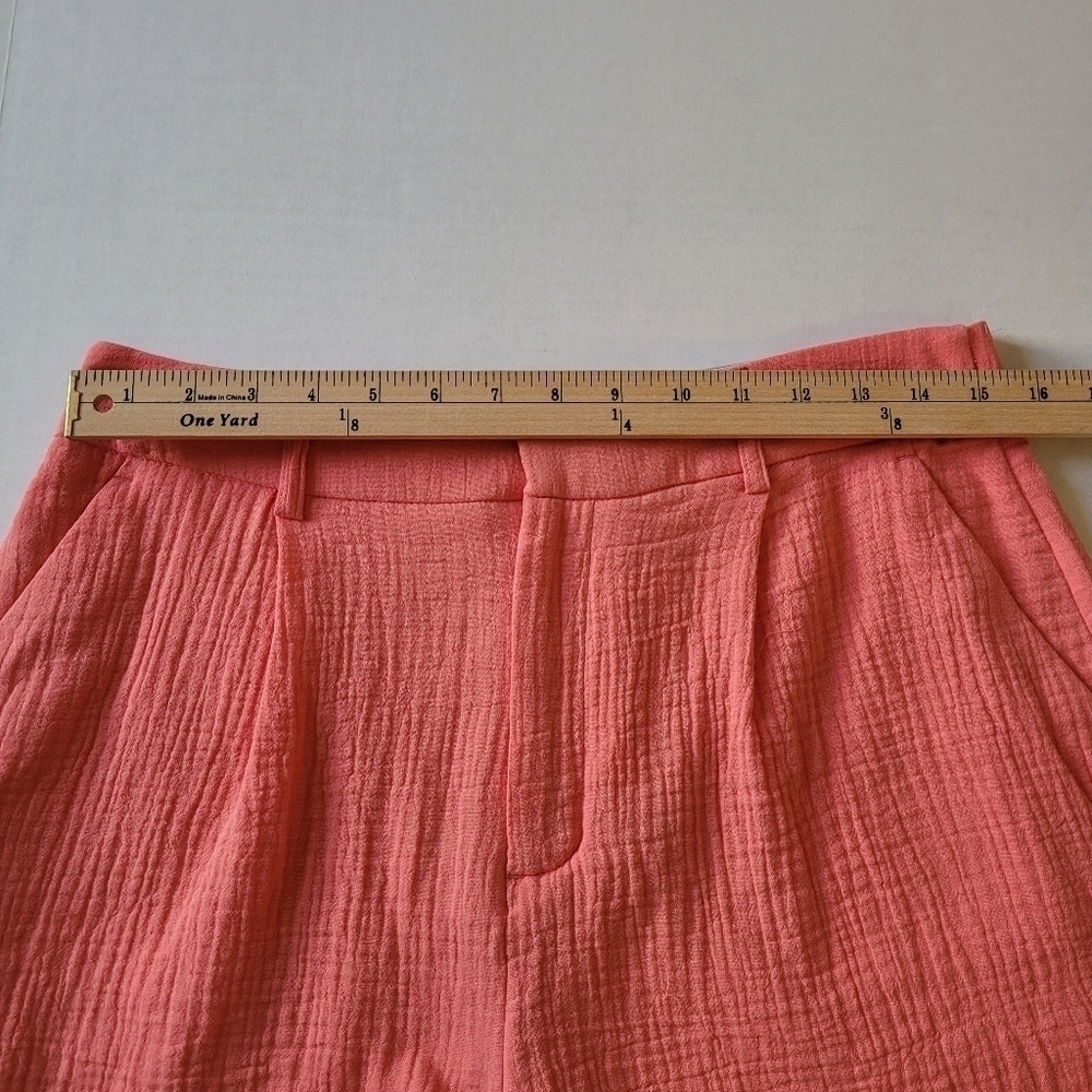 Nine West Cruz Coral High Rise Walking Shorts Sz M - Picture 5 of 7